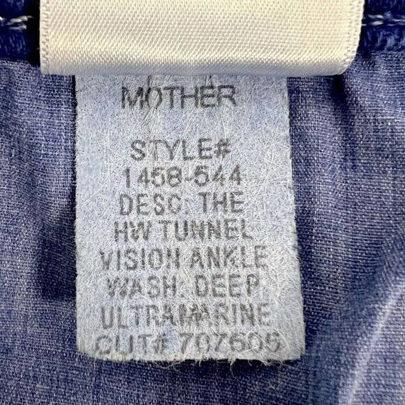MOTHER SUPERIOR High Waist Tunnel Vision Wide Leg Jean Deep Ultramarine Blue 27 - Picture 10 of 13